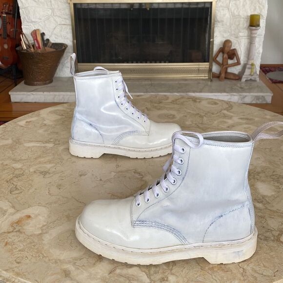 Dr. Martens 1460 Mono Boots White Unisex / M9 - W10 - Picture 9 of 15
